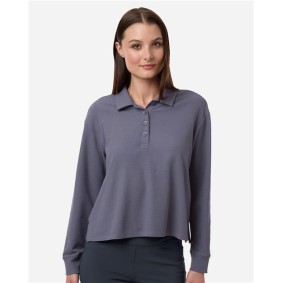 A1008 Adidas Women's Beyond Long Sleeve Loose Polo