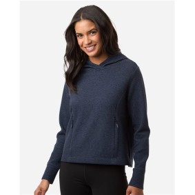 NE729W North End Women's Spirit Textured Hooded Pullover