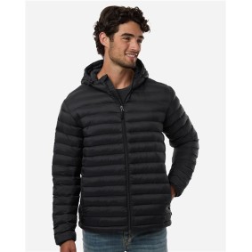 26715 Weatherproof Men's Lightweight Poly-filled Hooded Puffer Jacket