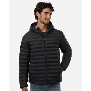 26715 Weatherproof Men's Lightweight Poly-filled Hooded Puffer Jacket