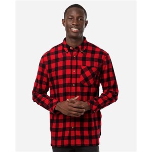 BU7401 Boxercraft Men's Flannel Button Down Shirt