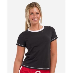 BW2106 Boxercraft Women's Contrast Stitch Baby Tee