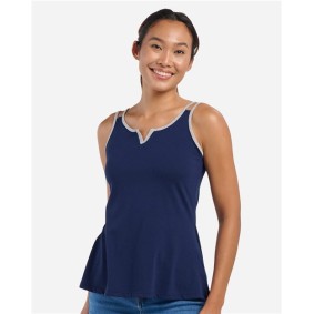 BW2506 Boxercraft Women's Split Shoulder Tank Top