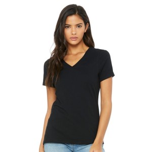 6405 BELLA  CANVAS Womens Relaxed Jersey V-Neck Tee