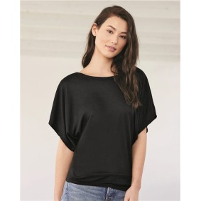 8821 BELLA  CANVAS Womens Flowy Draped Dolman Tee