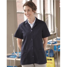 TP23 Red Kap Women's Loose Fit Short Sleeve Button Smock