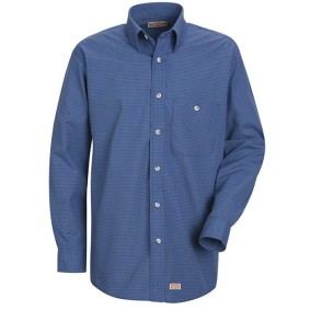 SP74 Red Kap Mini-Plaid Uniform Long Sleeve Shirt