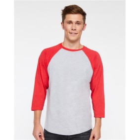 6930 LAT Baseball Fine Jersey Three-Quarter Sleeve Tee