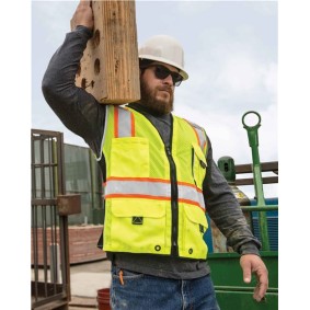 1513-1514 Kishigo Premium Black Series Heavy-Duty Vest