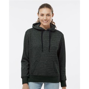 8860 J America Womens Glitter French Terry Hooded Sweatshirt