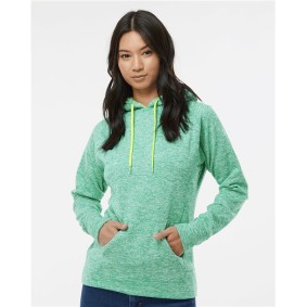 8616 J America Womens Cosmic Fleece Hooded Sweatshirt