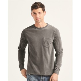 4410 Comfort Colors Garment-Dyed Heavyweight Long Sleeve Pocket T-Shirt