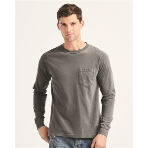 4410 Comfort Colors Garment-Dyed Heavyweight Long Sleeve Pocket T-Shirt
