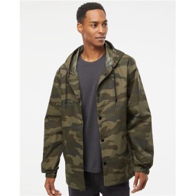 EXP95NB Independent Trading Co Water-Resistant Hooded Windbreaker