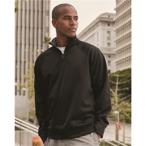 PF95MR JERZEES Dri-Power Sport Quarter-Zip Cadet Collar Sweatshirt