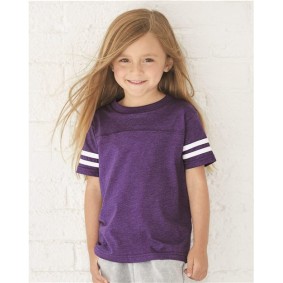 3037 Rabbit Skins Toddler Football Fine Jersey Tee