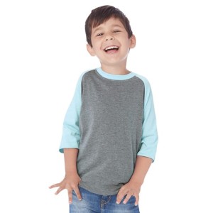 3352 Next Level Youth CVC Three-Quarter Sleeve Raglan T-Shirt