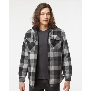 8620 Burnside Quilted Flannel Hooded Jacket