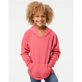 PRM15YSB Independent Trading Co Youth Lightweight Special Blend Raglan Hooded Sweatshirt
