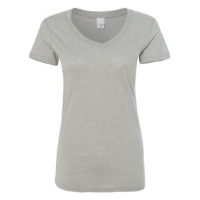 8136 J America Womens Glitter V-Neck T-Shirt