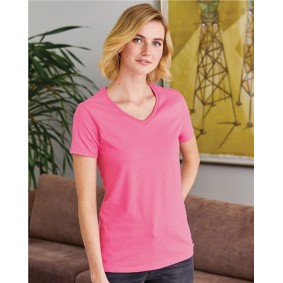 5780 Hanes Essential-T Womens V-Neck T-Shirt