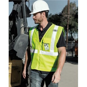 1532 Kishigo Clear ID Vest with Zipper Closure
