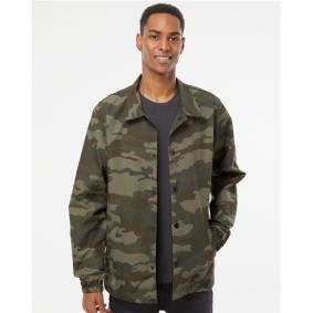 EXP99CNB Independent Trading Co Water-Resistant Windbreaker Coachs Jacket