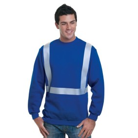 3792 Bayside USA-Made Hi-Visibility Crewneck Sweatshirt