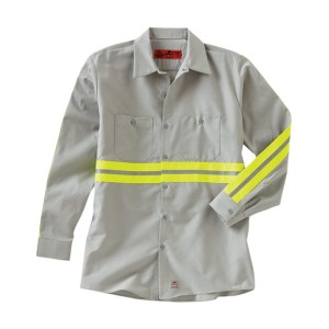 SP14E Red Kap Industrial Enhanced-Visibility Long Sleeve Work Shirt