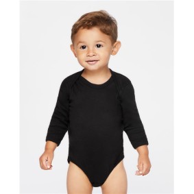 4411 Rabbit Skins Infant Long Sleeve Baby Rib Bodysuit