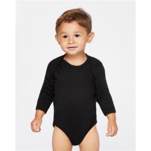 4411 Rabbit Skins Infant Long Sleeve Baby Rib Bodysuit