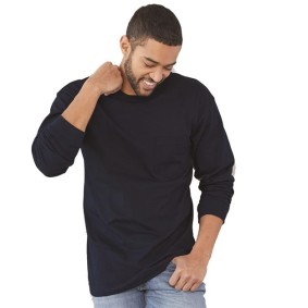 8100 Bayside USA-Made Long Sleeve Pocket T-Shirt