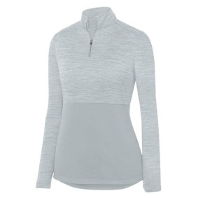 2909 Augusta Sportswear Women's Shadow Tonal Heather Quarter-Zip Pullover