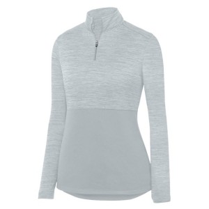 2909 Augusta Sportswear Women's Shadow Tonal Heather Quarter-Zip Pullover