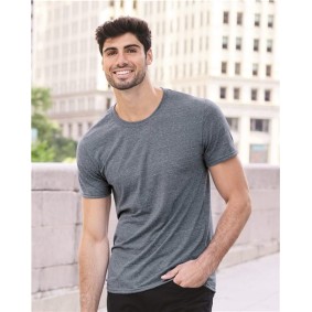 88MR JERZEES Snow Heather Jersey T-Shirt