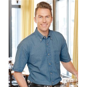 0211 Sierra Pacific Denim Short Sleeve Shirt