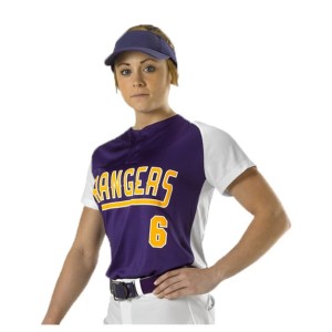522PDW Alleson Athletic Women's Two Button Fastpitch Jersey