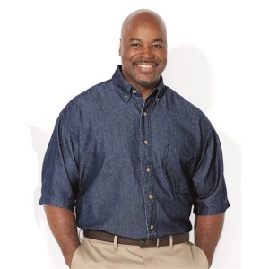 6211 Sierra Pacific Denim Short Sleeve Shirt Tall Sizes