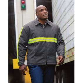 JT50EN Red Kap Enhanced Visibility Perma-Lined Panel Jacket