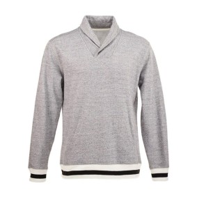8704 J America Peppered Fleece Shawl Collar