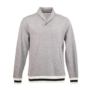 8704 J America Peppered Fleece Shawl Collar