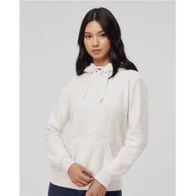 8694 J America Womens French Terry Sport Lace Scuba Hooded Pullover