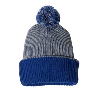 SP70 Sportsman 12 Speckled Pom-Pom Cuffed Beanie