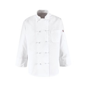 0421 Chef Designs Ten Knot Button Chef Coat