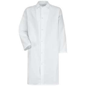 4006 Red Kap Gripper - Front Butcher Frock - No Pockets