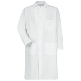 4016 Red Kap Gripper - Front Butcher Frock - Exterior Chest Pocket