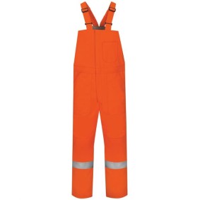 BLCS Bulwark Deluxe Insulated Bib Overall with Reflective Trim - EXCEL FR ComforTouch