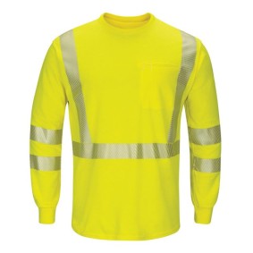 SMK8 Bulwark Hi-Visibility Lightweight Long Sleeve T-Shirt
