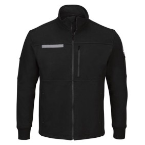 SEZ2T Bulwark Zip Front Fleece Jacket-Cotton Spandex Blend - Tall Sizes