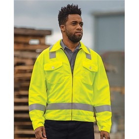 JY32T Red Kap Hi-Visibility Ike Jacket - Tall Sizes